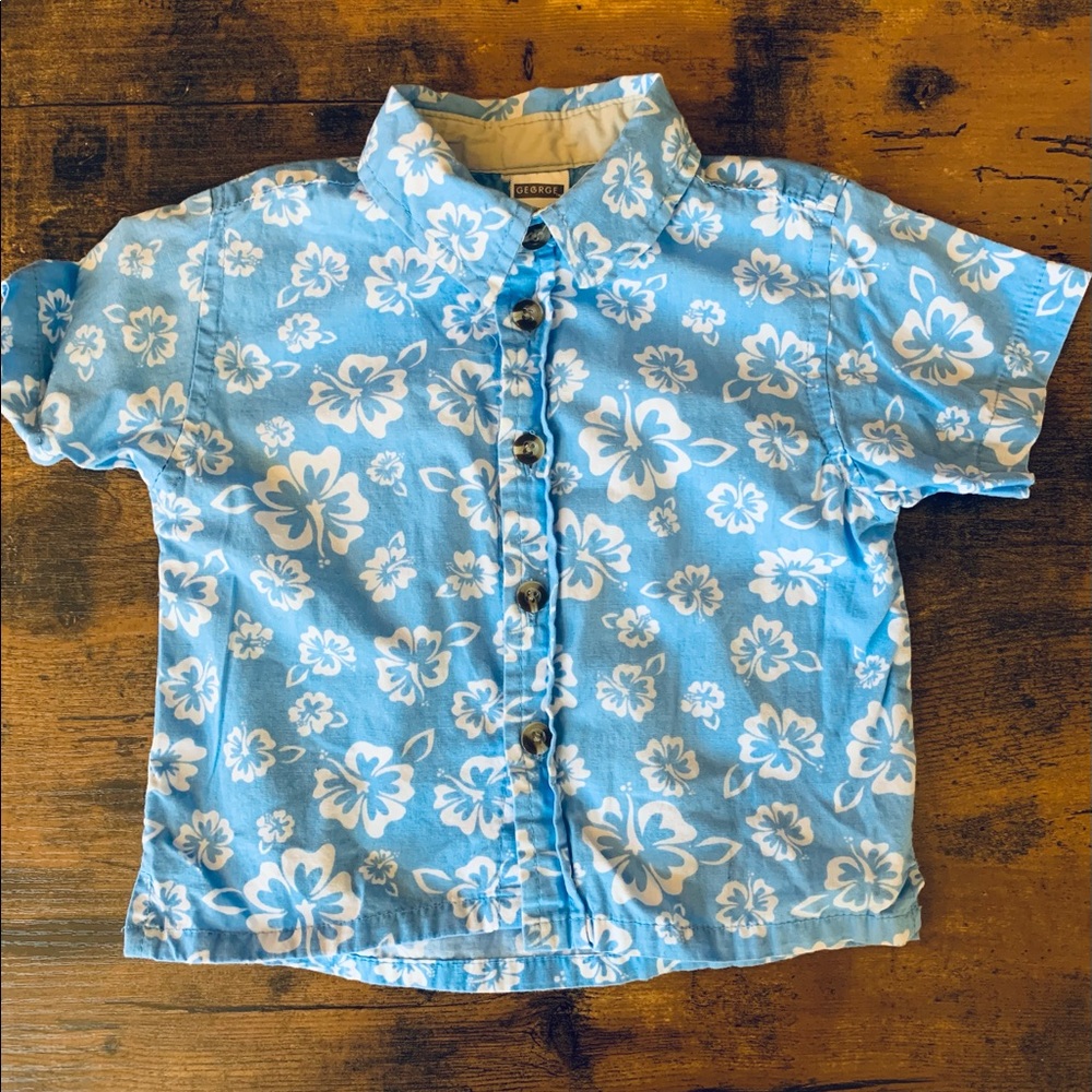 6-9 months boy button up shirt